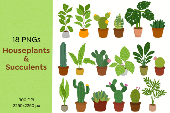 Download Houseplants and Succulents PNG Clipart - Succulents png Collection