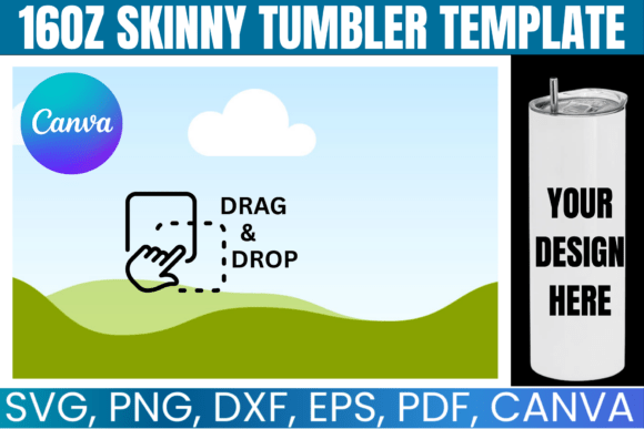 Download 16oz Skinny Tumbler Template - Skinny tumbler Collection
