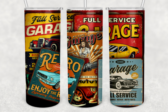 Download Car Vintage Skinny Tumbler 20Oz. PNG - Skinny tumbler Collection